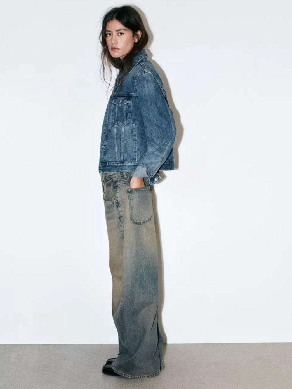 Zara TRF Low Rise Baggy Jeans - Picture 6 of 7